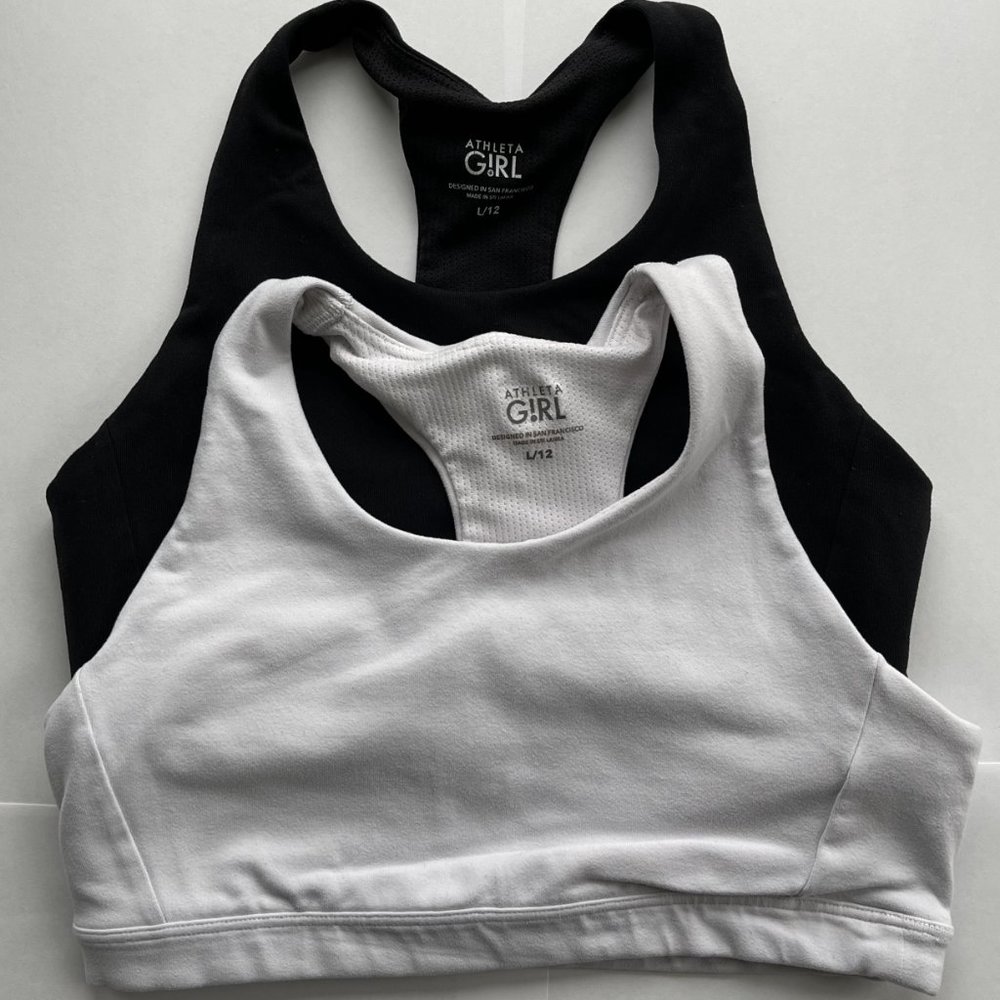 Athleta Girl Speed Racer Bra Size 12 - Set of 2
